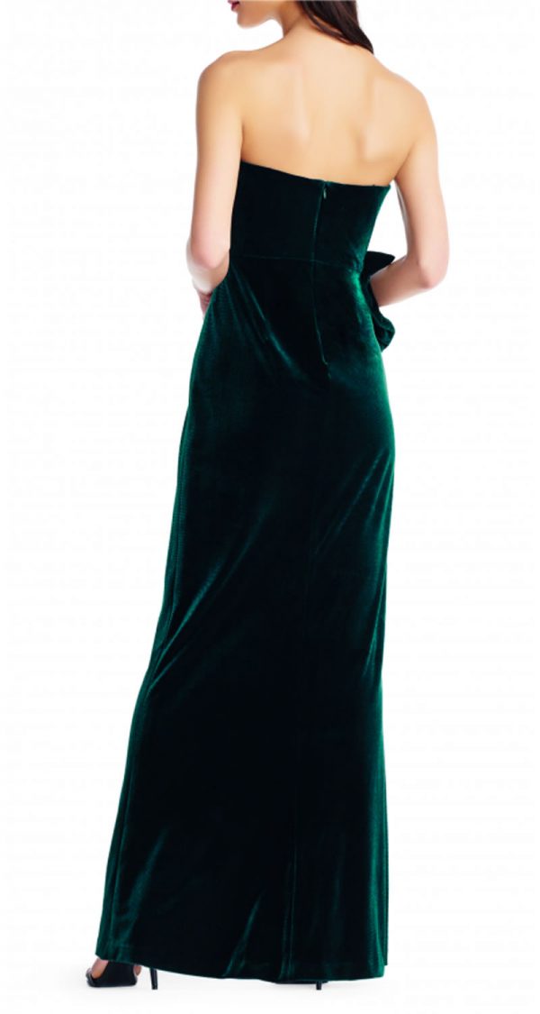 Vestido strapless de terciopelo - Image 2