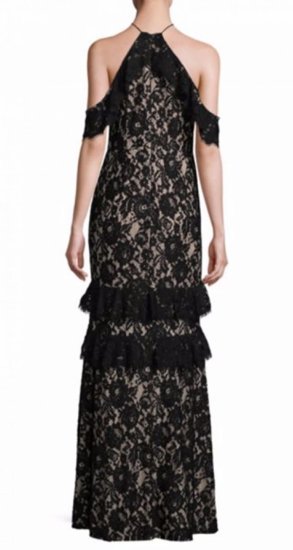 VESTIDO CON HOMBROS CAÍDOS DE ENCAJE - Image 2