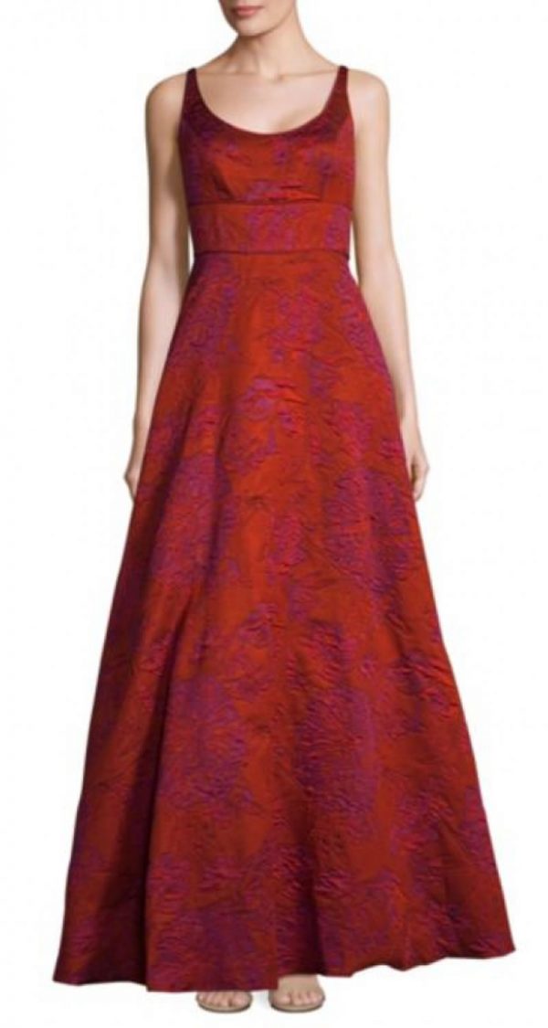 VESTIDO CORTE PRINCESA CON ESCOTE REDONDO