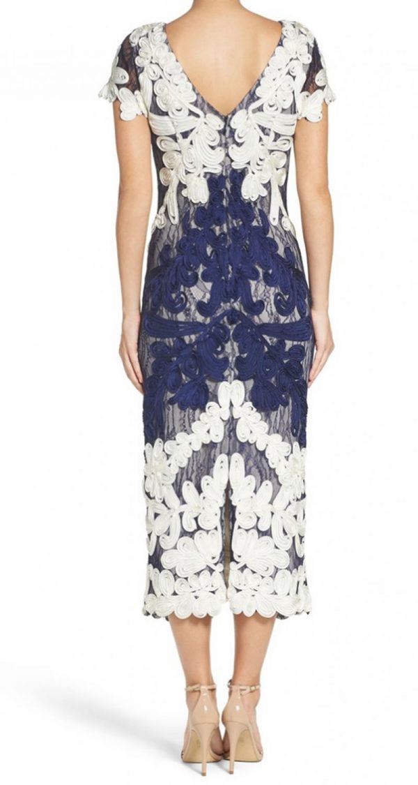 VESTIDO DE ENCAJE CON DETALLES BORDADOS - Image 2