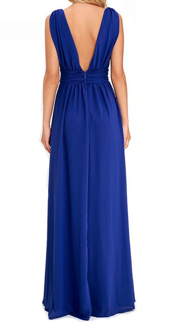 VESTIDO CON ESCOTE PROFUNDO Y ABERTURA - Image 2