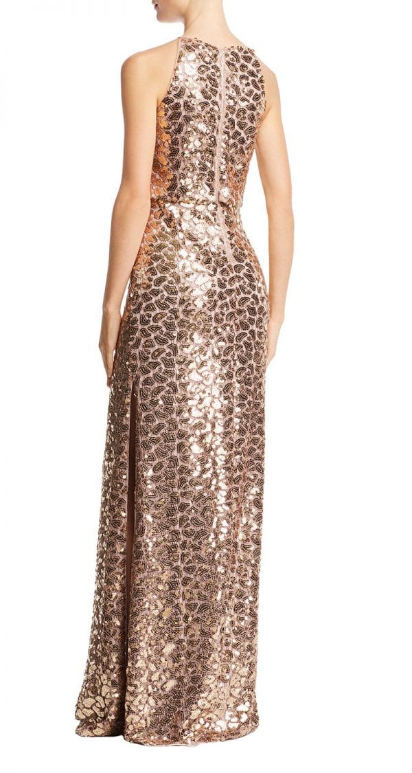VESTIDO HALTER DE LENTEJUELAS - Image 2