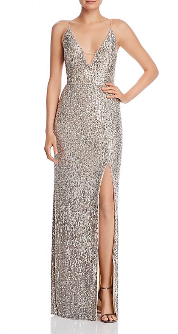 VESTIDO DE LENTEJUELAS ESPALDA ESCOTADA