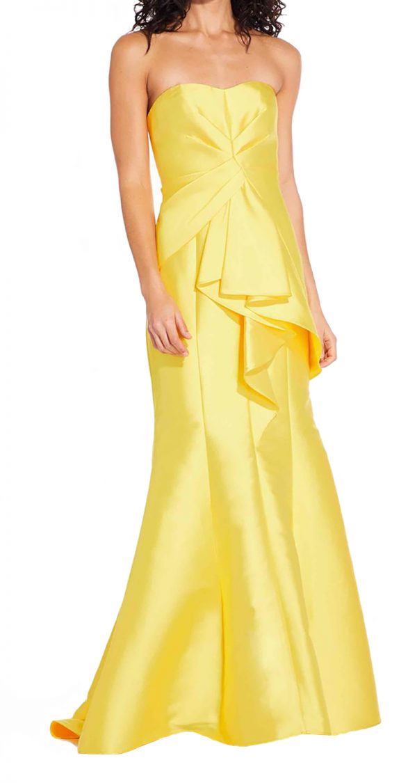 VESTIDO STRAPLESS DRAPEADO