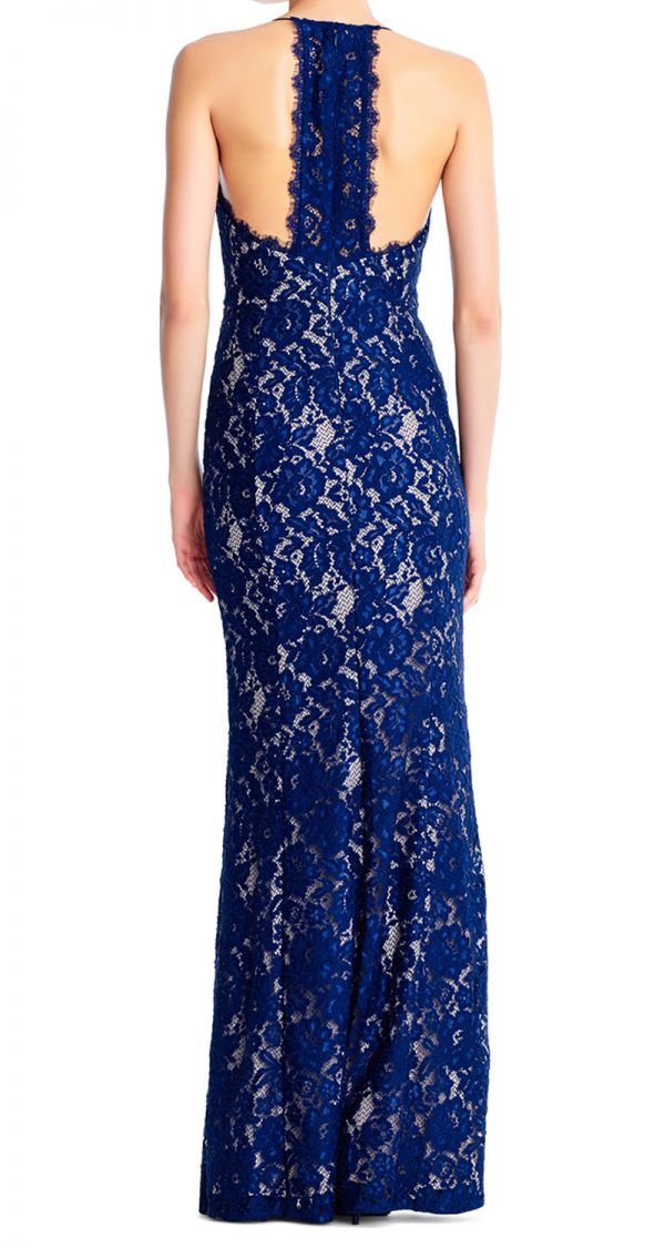 VESTIDO DE ENCAJE CON ESCOTE PROFUNDO - Image 2