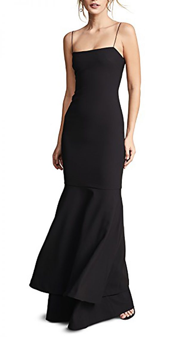VESTIDO DE TIRITAS CORTE SIRENA