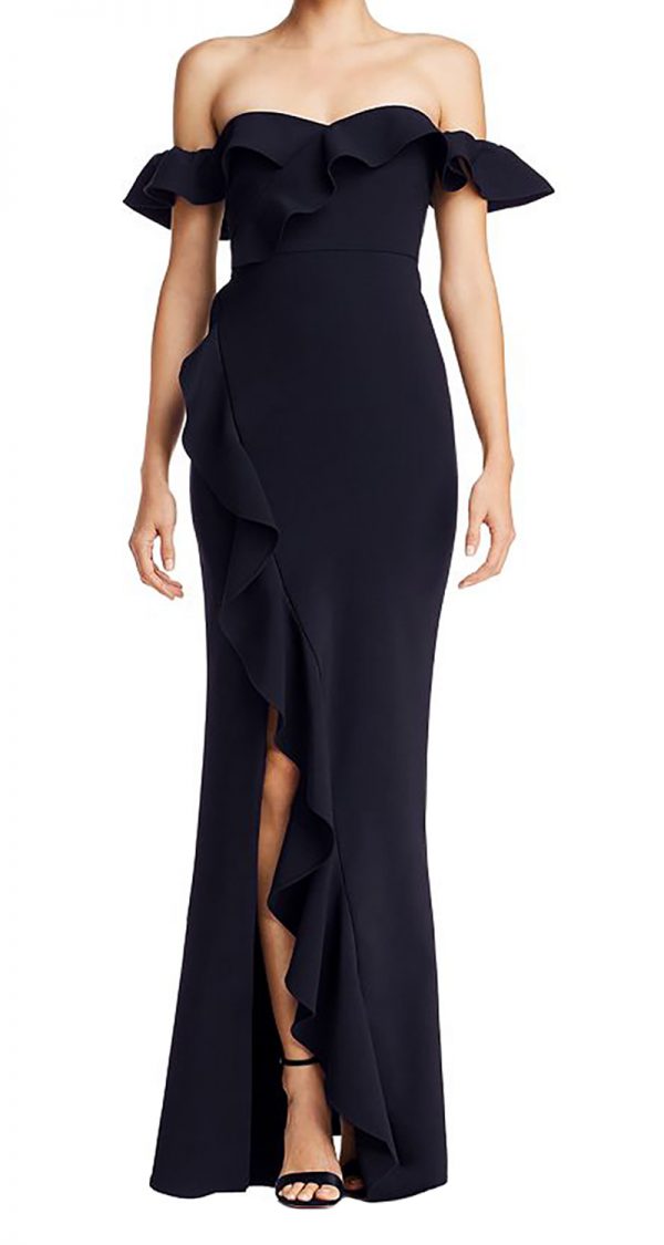 VESTIDO CUELLO BANDEJA CON DETALLE DE BOLEROS