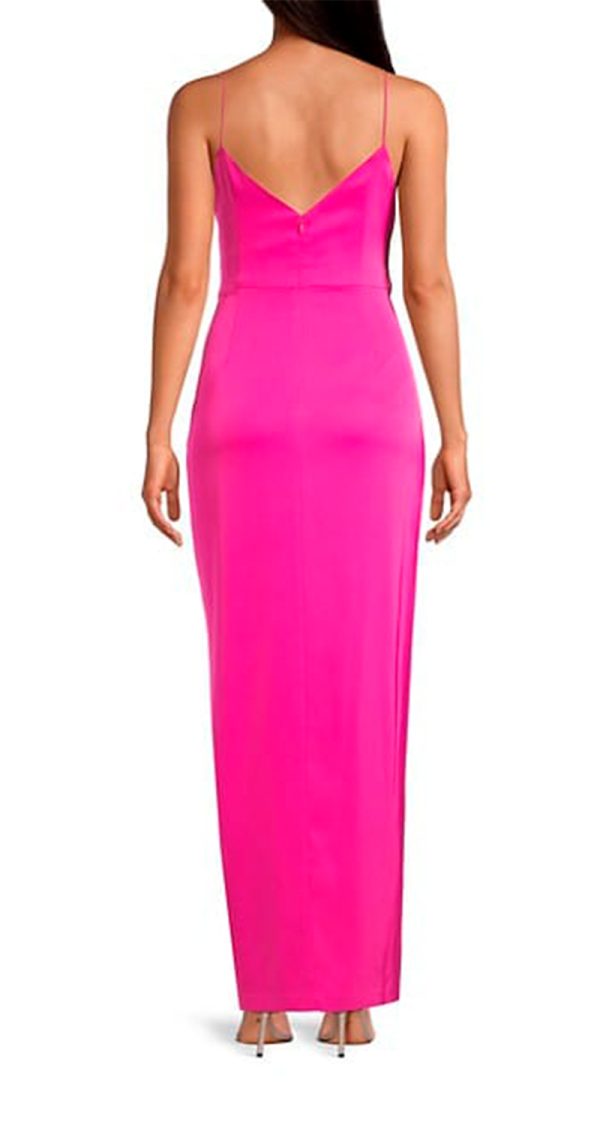 VESTIDO DE TIRAS CON NUDO AL FRENTE Y ABERTURA - Image 2