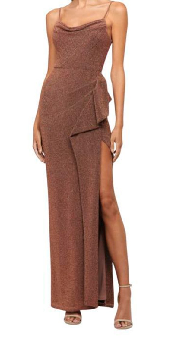 VESTIDO DE TIRITAS DRAPEADO CON BOLERO