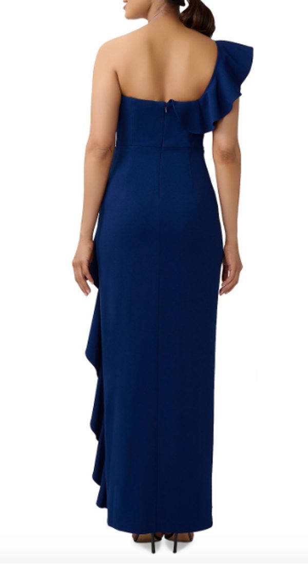 VESTIDO DE UN HOMBRO CON BOLERITO Y ABERTURA - Image 2
