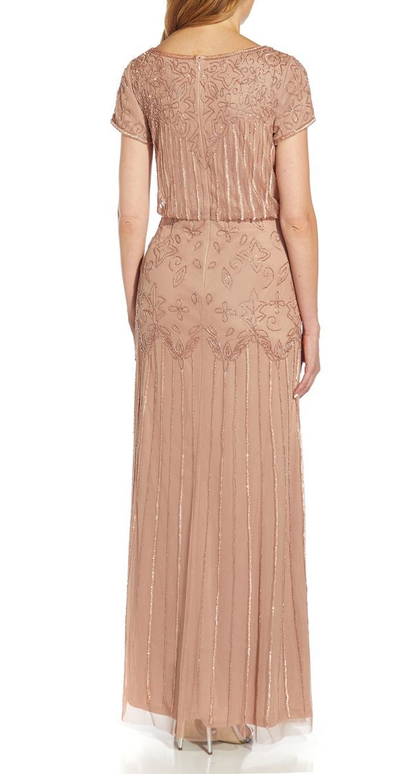 VESTIDO CON CORTE EN LA CINTURA DE PEDRERIA - Image 2