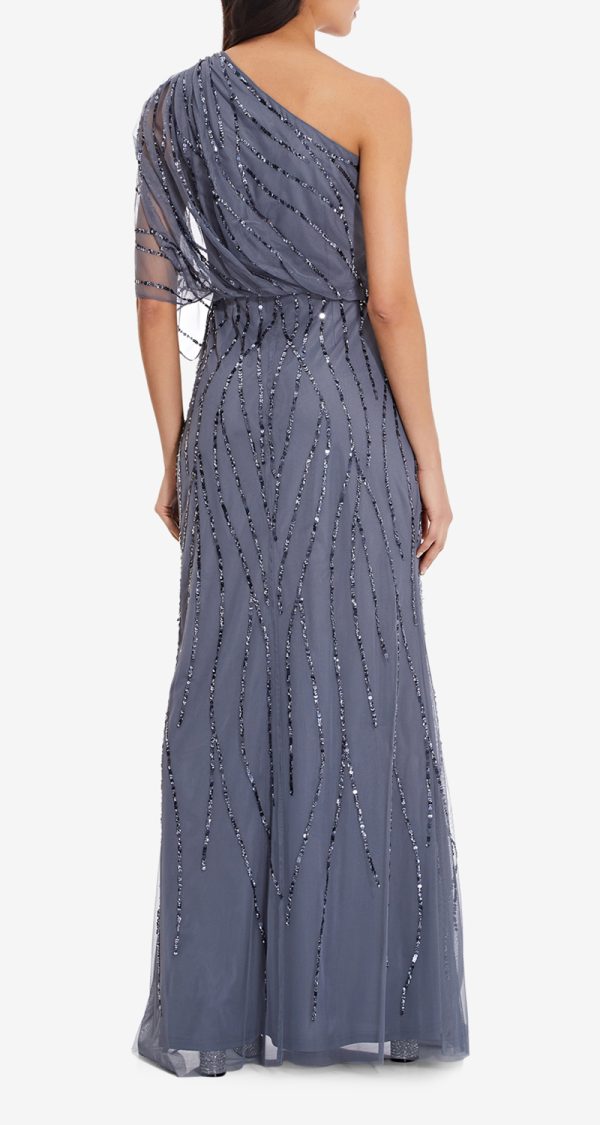 VESTIDO DE MEDIO HOMBRO CON LENTEJUELAS - Image 3