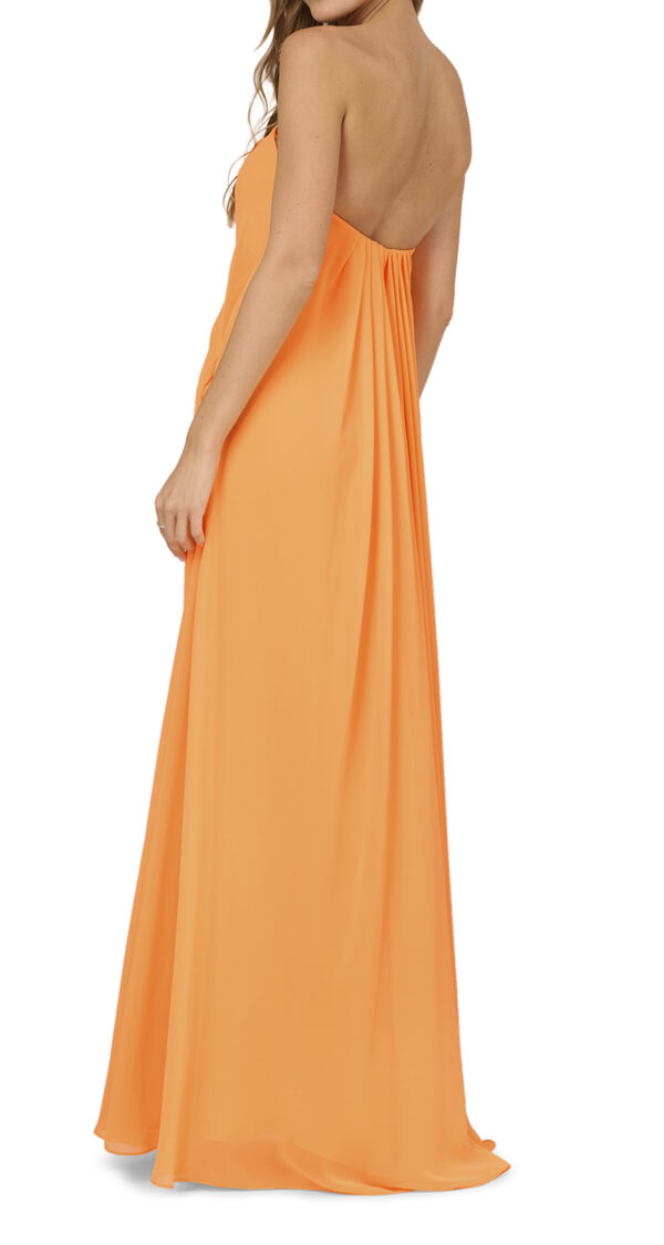 VESTIDO STRAPLESS CON PLIEGES - Image 2