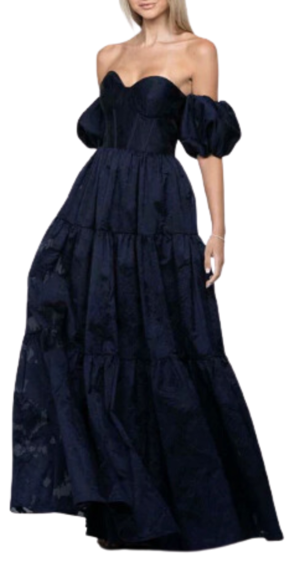 VESTIDO ESCOTE CORAZON CON FALDA DE VUELO