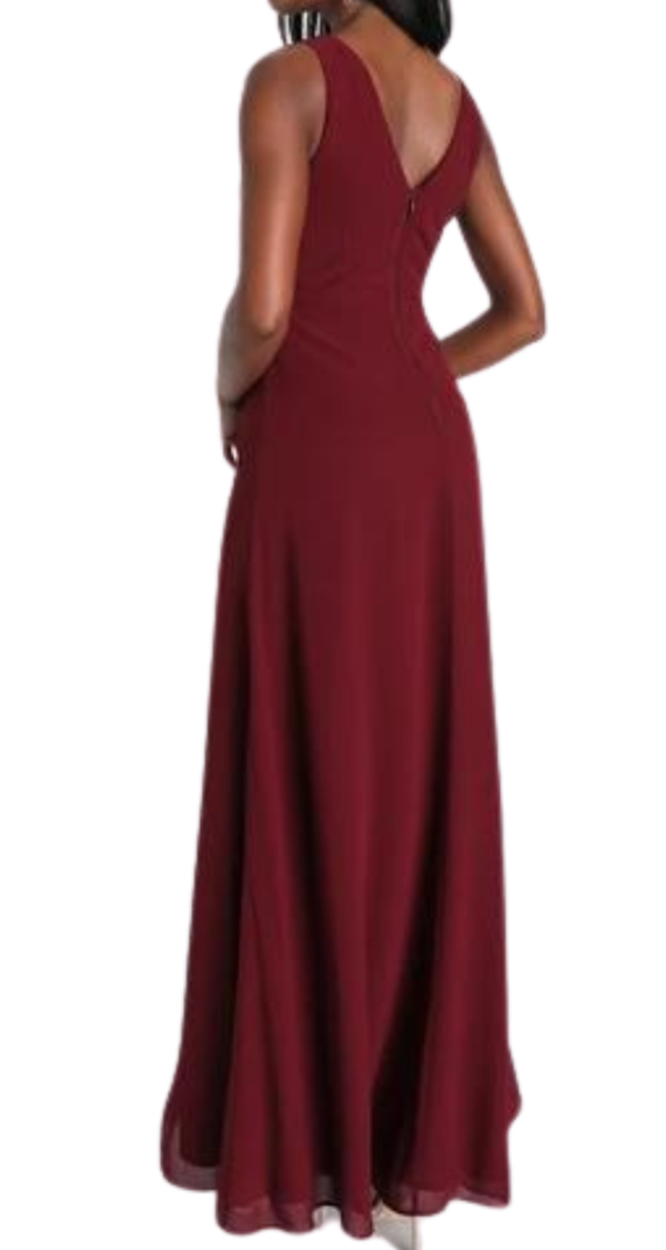 VESTIDO DE MANGA CORTA CON NUDO Y ABERTURA - Image 2