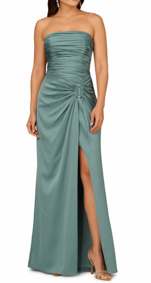 VESTIDO STRAPLESS DRAPEADO