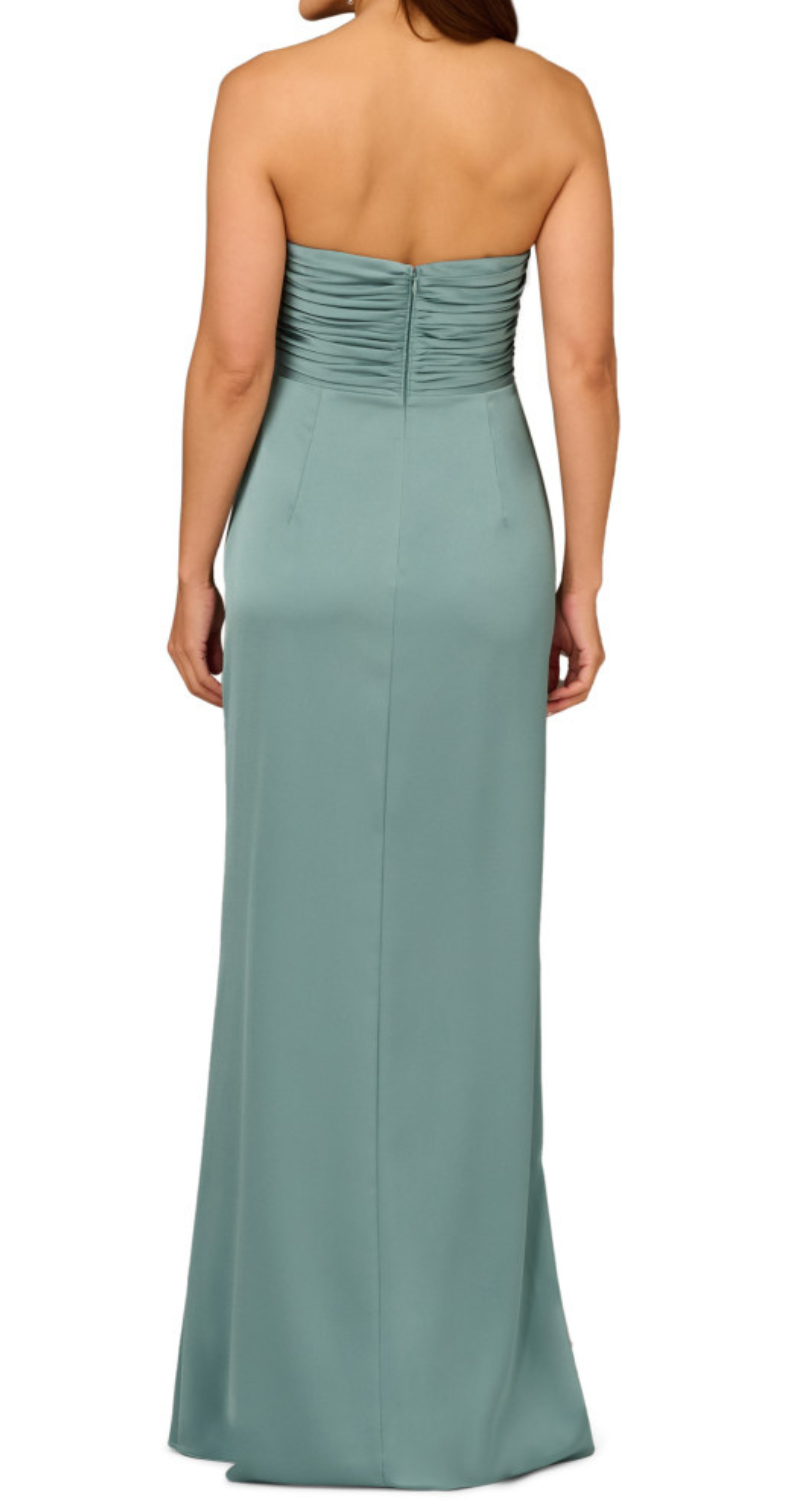 VESTIDO STRAPLESS DRAPEADO - Image 2
