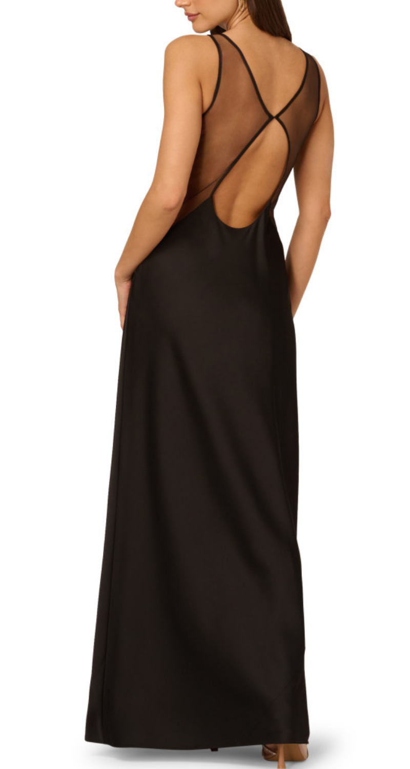 VESTIDO CON DETALLE EN TUL Y ESPALDA DESCUBIERTA - Image 2