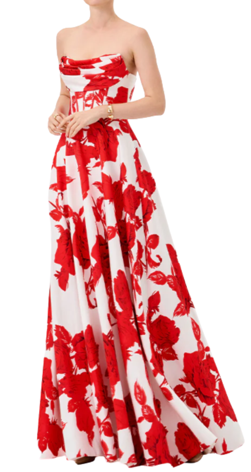 VESTIDO VIRGINIA STRAPLESS CON FALDA EN A - Image 2
