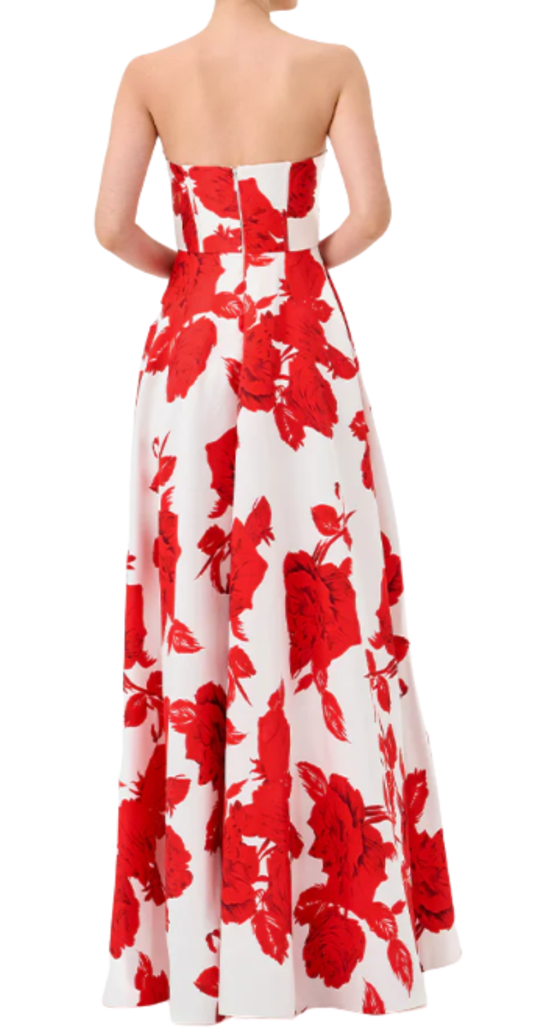 VESTIDO VIRGINIA STRAPLESS CON FALDA EN A - Image 3